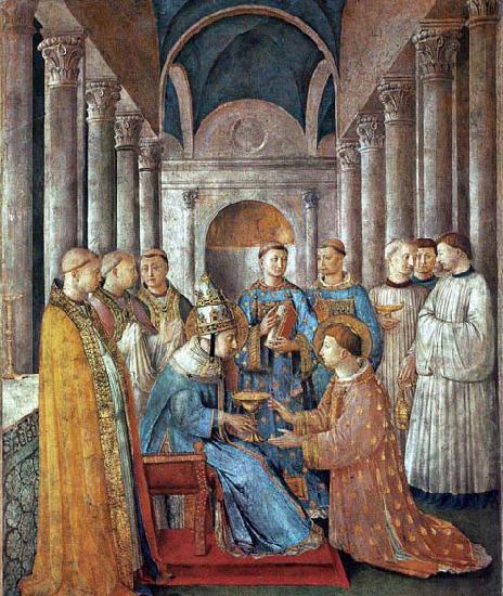 Fra Angelico St Sixtus Ordains St Lawrence Germany oil painting art